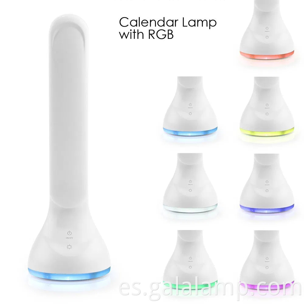 Lámpara de escritorio USB inteligente con funcionalidad de reloj de alarma incorporada